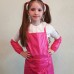 Фартук для творчества с нарукавниками, 5-11 лет розовый.