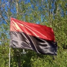 Флаг красно-черный, УПА 90*140см атлас